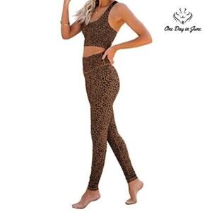 Aleumdr 2 Piece Yoga Outfit Size S